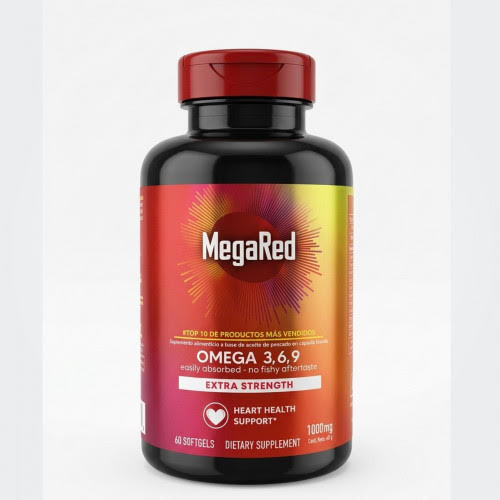 Omega 3, 6 y 9 Extra Strength de MegaRed – Apoyo integral para tu corazón